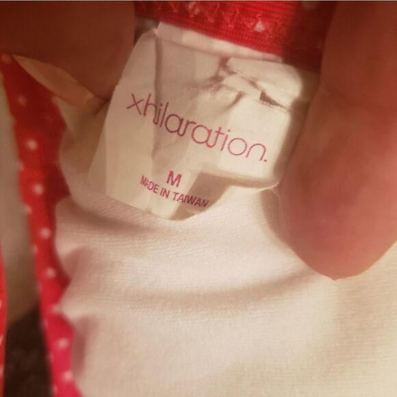 ❤Womens Cute Triangle Red Bikini Top - Picture 3 of 3